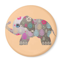 Cute bright elephant