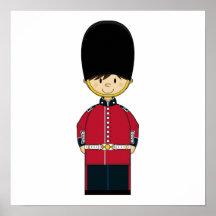 Cute British Royal Guard Canvas Posters