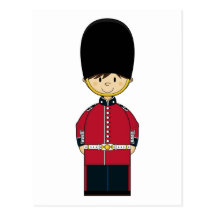 Cute British Royal Guard Postcard