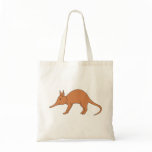Cute Brown Aardvark Tote Bags