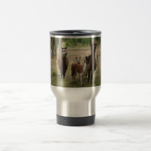 Cute Brown Alpacas In The Zoo Coffee Mugs