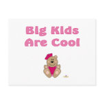 Cute Brown Bear Pink Sailor Hat Big Kids Are Cool postcards