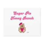 Cute Brown Bear Pink Sailor Hat Sugar Pie Honey Bu postcards