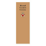 Cute Brown Bear Reading Read Learn Grow Bookmark Business Card
