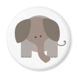 Cute Brown Elephant magnets