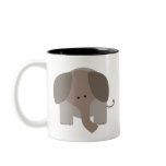 Cute Brown Elephant Coffee Mugs