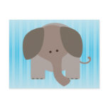 Cute Brown Elephant Postcard