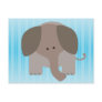 Cute Brown Elephant Postcard