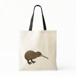 Cute Brown Kiwi from New Zealand Canvas Bags
