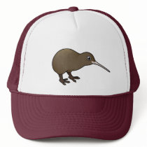 Cute Brown Kiwi from New Zealand Mesh Hat
