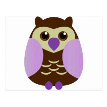 Cute Brown Owl Postcards