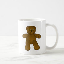 Cute brown teddy bear mugs