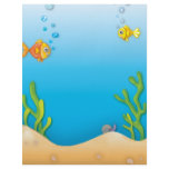 cute bubble fish underwater scene flyers
