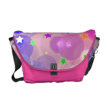 Cute Bubbles Stars Fashion Girl Messenger Bag Gift