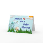 Cute Bug & Baby Shower Invitation cards