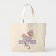 Cute Bugs Big Sister Canvas Bag