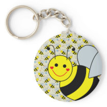 Cute Bumble Bee Keychain