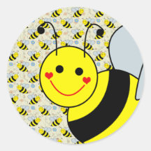 Cute Bumble Bee Stickers
