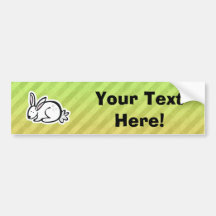 Cute Bunny; Colourful Bumper Sticker