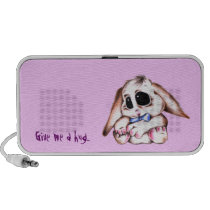 Cute Bunny Doddle Speakers speakers