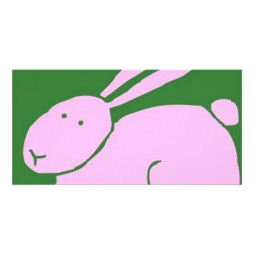 Cute Bunny Personalized Photo Card