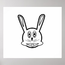 Cute bunny poster