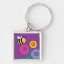 Cute Busy Bumble Bee Key Chains