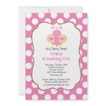 Cute Butterfly Birthday Party Invitation