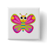 Cute Butterfly Button