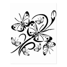 Cute Butterfly's Postcards