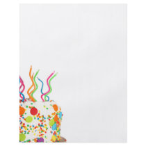 Cute Cake with Swirly Candles Flyer