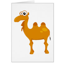 Cute camel greeting card