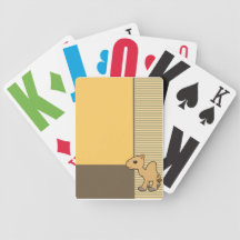 Cute Camel Gold Cards Playing Cards