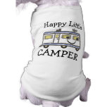 Cute Camping / Camper Puppy Dog T-shirt pet clothing