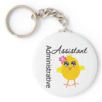 Cute Career Chick Administrative Assistant Key Chains