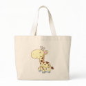 Cute Cartoon Baby Giraffe Shirts bags