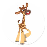 Cute Cartoon Baby Giraffe Sticker