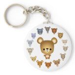 Cute Cartoon Bear Babies Keychain