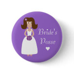 Cute Cartoon Bride's Posse Bachelorette Party