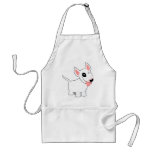Cute Cartoon Bull Terrier Cooking Apron