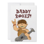 Cute Cartoon Caveman My Dad Rocks for Father invitations