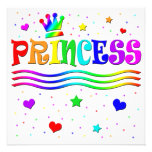 Cute Cartoon Clip Art Princess Tiara Bridal Shower Personalized Invites