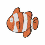 Cute Cartoon Clown Fish embroidered shirts