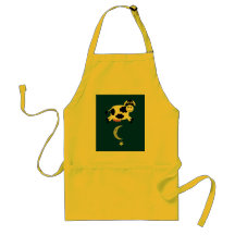 Cute Cartoon Cow Jumped Over The Moon Apron
