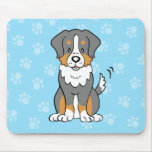 Cute Cartoon Dog Australian Shepherd Mousepad