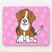 Cute Cartoon Dog Beagle Mousepad