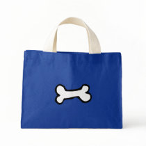Cute Cartoon Dog Bone Tote Bag