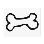 Cute Cartoon Dog Bone postcards