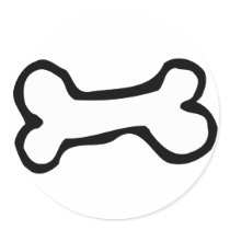 Cute Cartoon Dog Bone