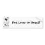 Cute Cartoon Dog Bumper Sticker
